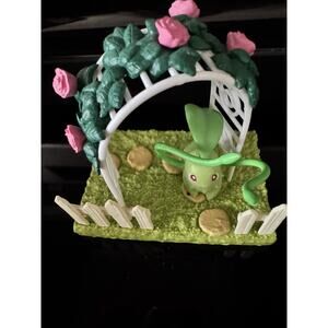 Pokemon Chikorita Figure Garden Afternoon of Sunshine Collectible 3-Inch Toy